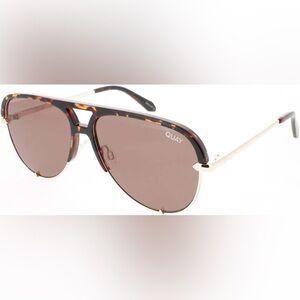 Quay High Key Mini Remixed aviator Tortoise Shell Sunglasses
